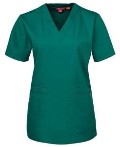 Ladies Scrub Top Green