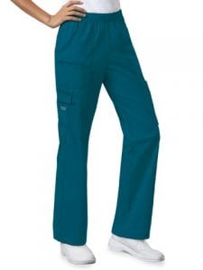 Premium Workwear Womens Pull On Scrubs Pant Caribbean Blue