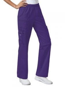 Premium Workwear Womens Pull On Scrubs Pant Grape