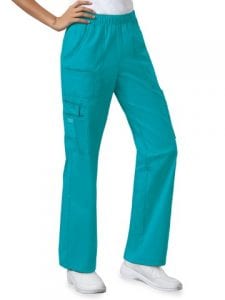 Premium Workwear Womens Pull On Scrubs Pant Shocking Teal