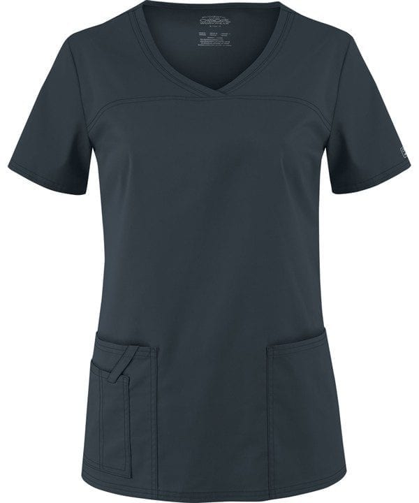 Premium Workwear V-neck Ladies Scrubs Top Pewter