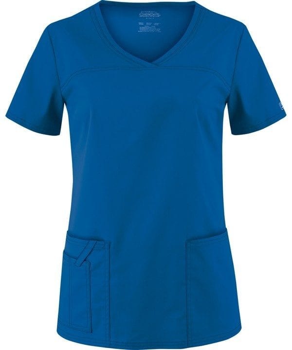 Premium Workwear V-neck Ladies Scrubs Top Royal