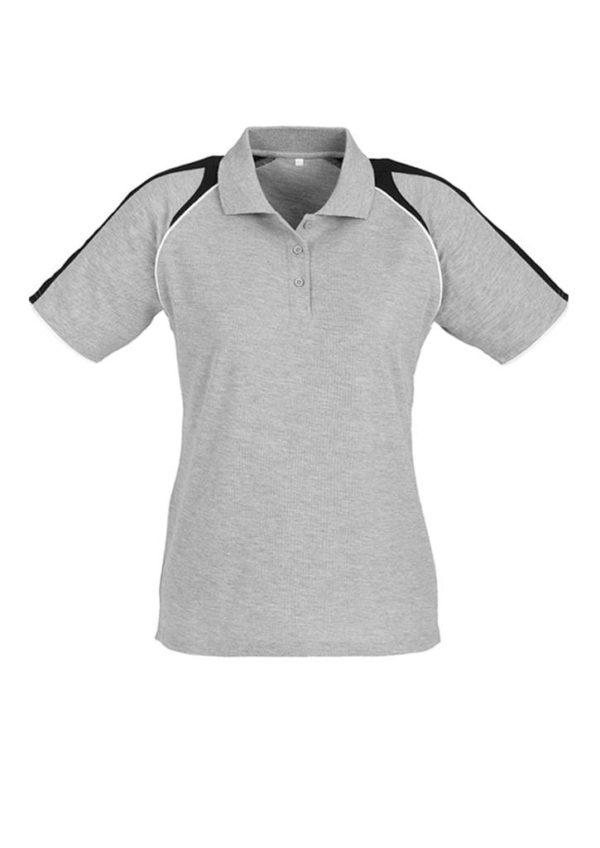 Triton Ladies Polo Ash/Black/White