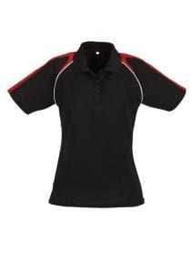 Triton Ladies Polo Black/Red/White