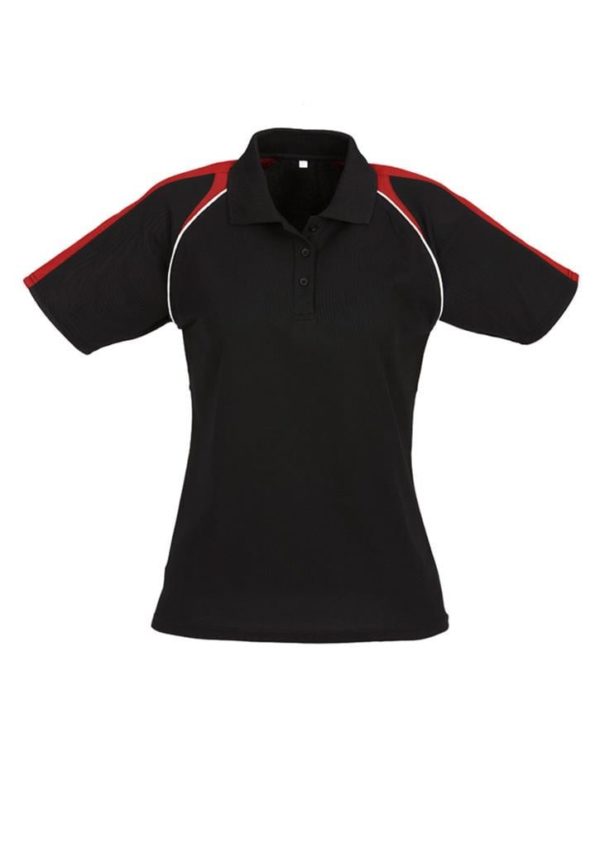 Triton Ladies Polo Black/Red/White