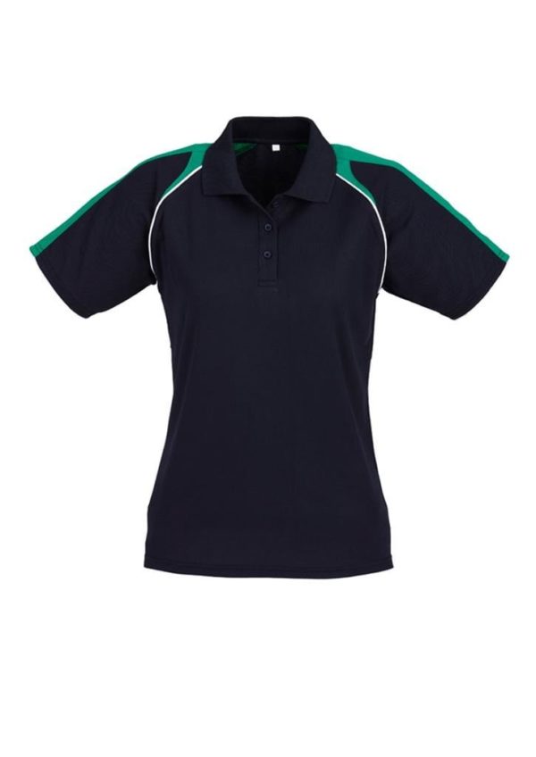 Triton Ladies Polo Navy/Kelly Green/White