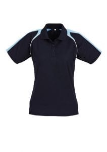 Triton Ladies Polo Navy/Spring Blue/White