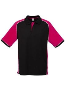 Nitro Uinisex Polo Black/Magenta/White