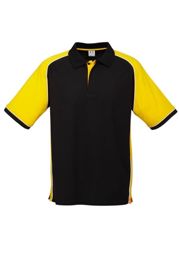 Nitro Uinisex Polo Black/Yellow/White