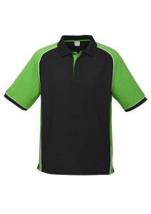 Nitro Uinisex Polo Black/Green/White