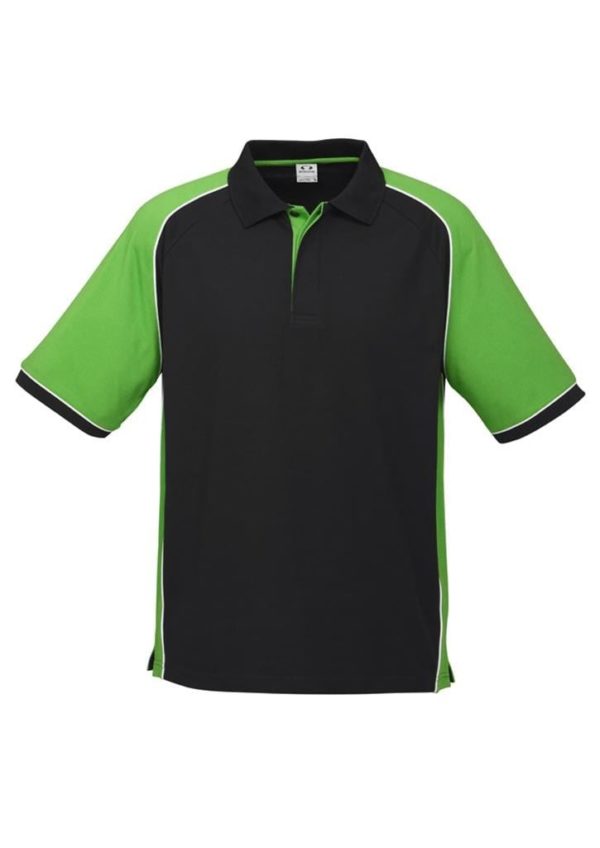 Nitro Uinisex Polo Black/Green/White