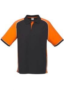 Nitro Uinisex Polo Black/Orange/White