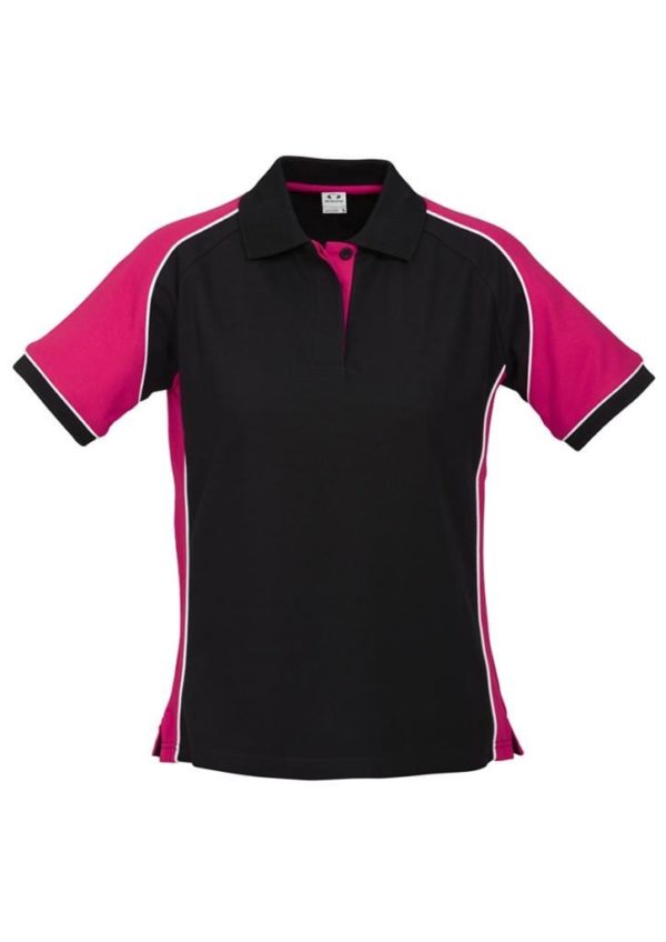 Nitro Ladies Polo Black/Magenta/White