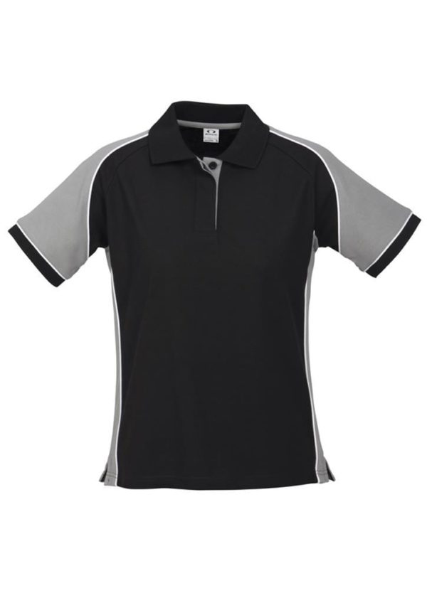 Nitro Ladies Polo Black/Grey/White