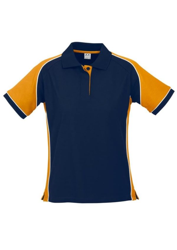 Nitro Ladies Polo Navy/Gold/White