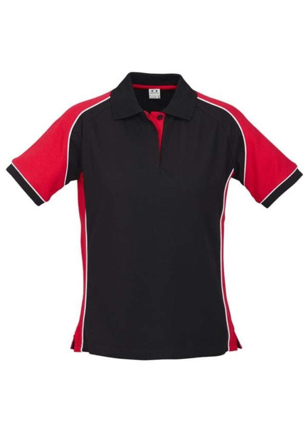 Nitro Ladies Polo Black/Red/White