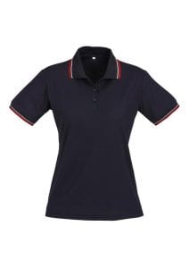 Cambridge Ladies Polo Navy/Red/White