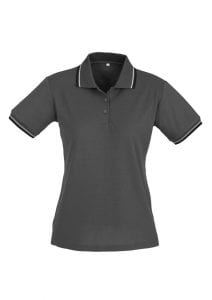 Cambridge Ladies Polo Steel Grey/Black/White