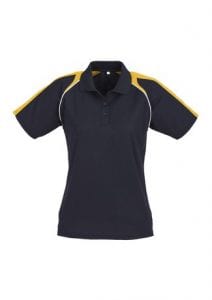 Triton Ladies Polo Navy/Gold/White