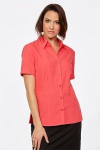 Short Sleeve Ezyline Action Back Shirt Melon