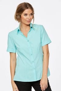 Short Sleeve Ezyline Action Back Shirt Mint