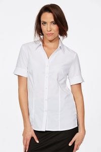 Short Sleeve Ezyline Action Back Shirt White