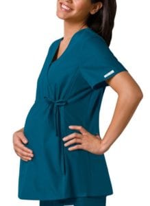 Maternity Scrub Top Caribbean