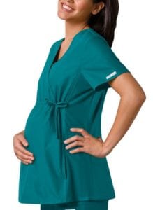 Maternity Scrub Top Teal