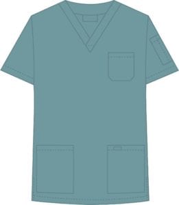 V-Neck Unisex Scrub Top Lagoon