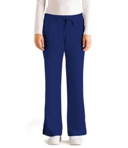 5 Pocket Drawstring Scrub Pant Indigo