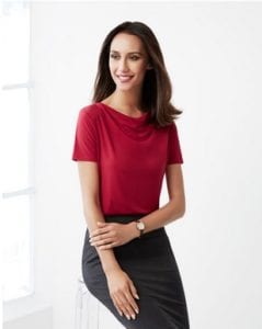 Ladies Ava drape knit top