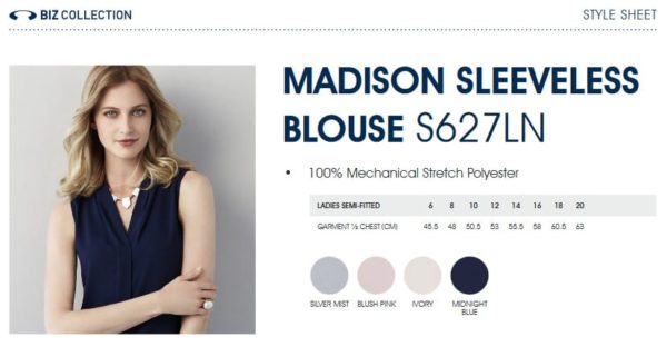 Ladies Madison Sleeveless