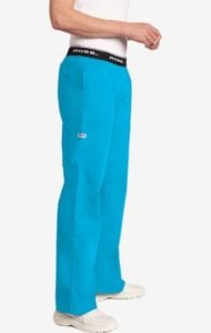 Boot Cut Flip Flap Scrub Pant Aqua