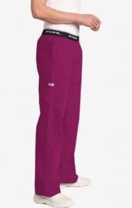 Boot Cut Flip Flap Scrub Pant Deep Orchid