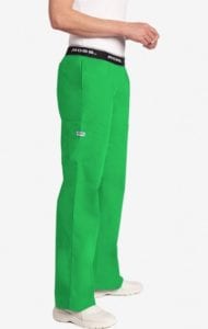 Boot Cut Flip Flap Scrub Pant Lime Green