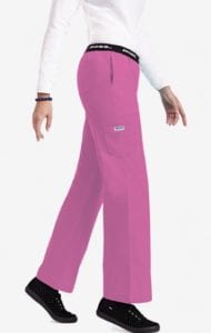 Boot Cut Flip Flap Scrub Pant Pink Sorbet