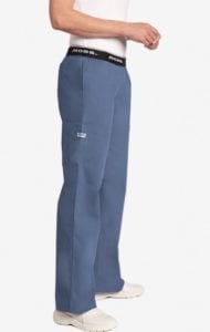 Boot Cut Flip Flap Scrub Pant Postman Blue