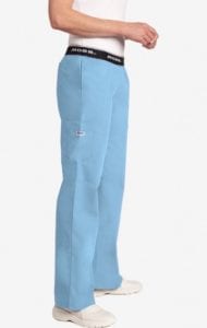 Boot Cut Flip Flap Scrub Pant Sky Blue