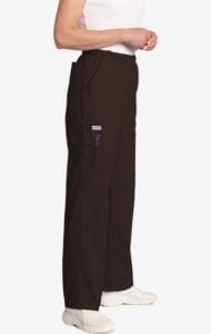 Unisex drawstring 5 pocket scrub pant Cappuccino