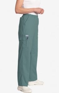 Unisex drawstring 5 pocket scrub pant lagoon