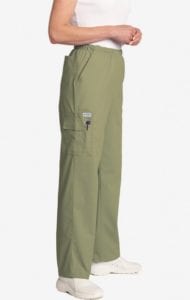 Unisex drawstring 5 pocket scrub pant olive