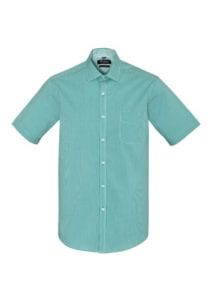 Newport Mens Short Sleeve Shirt Eden Green