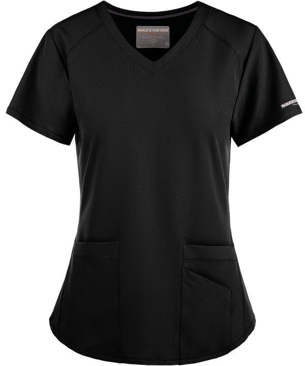 Vitality Scrub Top Black