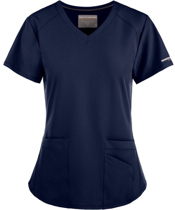 Vitality Scrub Top Navy