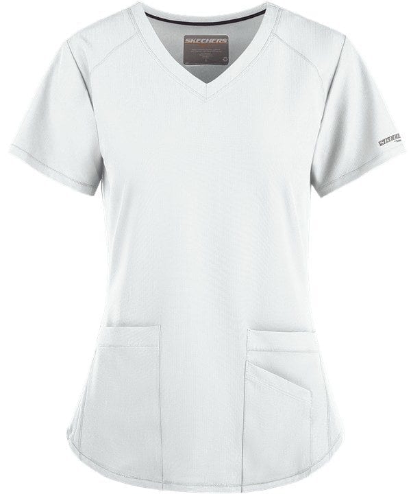 Vitality Scrub Top White