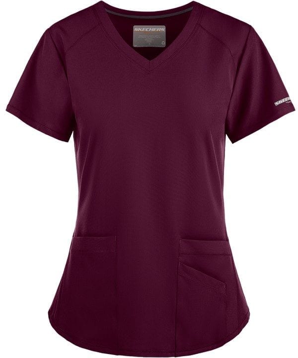 Vitality Scrub Top Wine